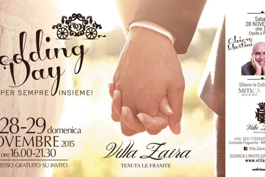 ☆ Wedding Open Day ☆ …Per Sempre insieme! Ospite ALVIERO MARTINI